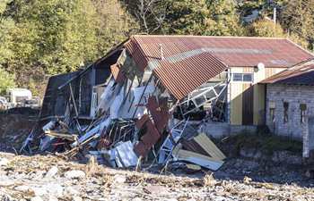 Aftermath of storm in Saint-Martin-Vesubie, France