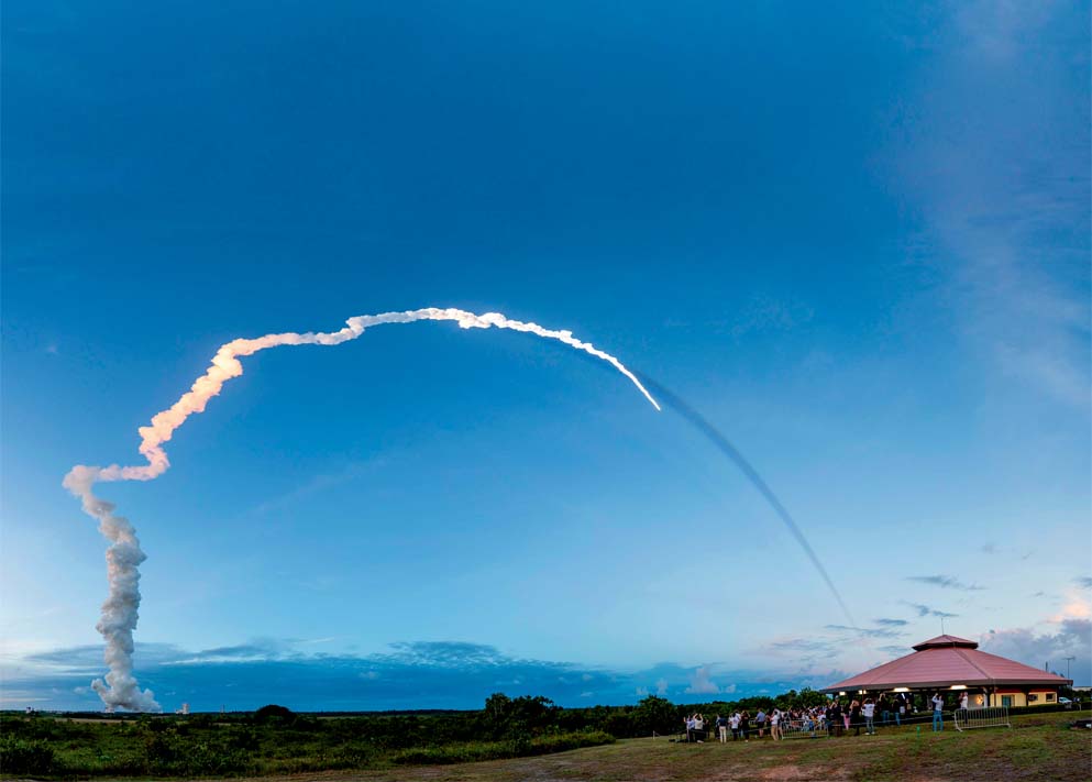 2019年6月,空客制造的卫星在法属圭亚那搭载火箭升空