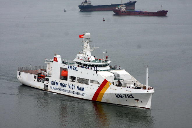 越南最大海警船没开多久掉漆