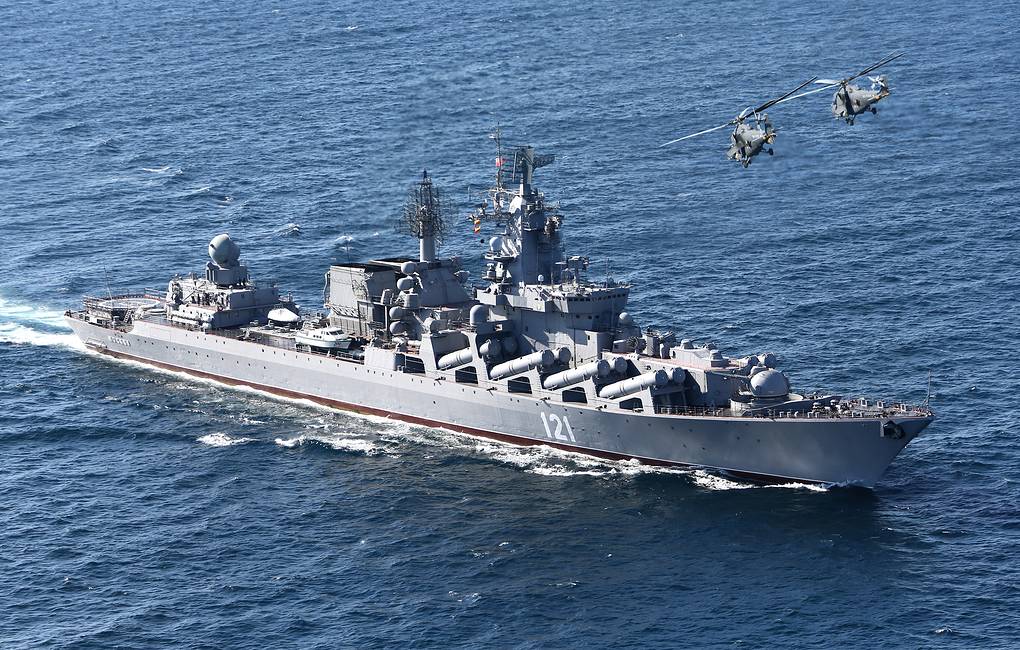 据俄塔斯社4月30日消息,俄罗斯黑海舰队旗舰"莫斯科"号导弹巡洋舰首次