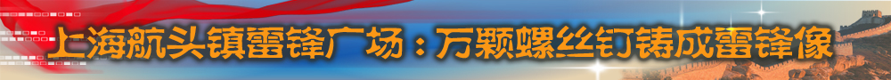 万颗螺丝钉铸成雷锋像