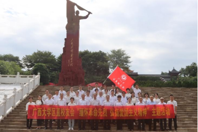 赢博体育入口广西大学区直校友会举行“缅怀革命先烈弘扬爱国主义精神”主题活动(图1)