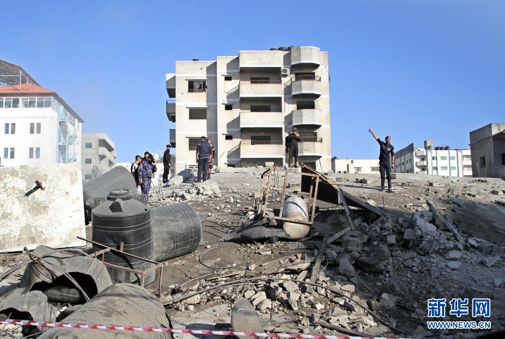 以色列军队摧毁哈马斯银行大楼_新闻中心_中国网