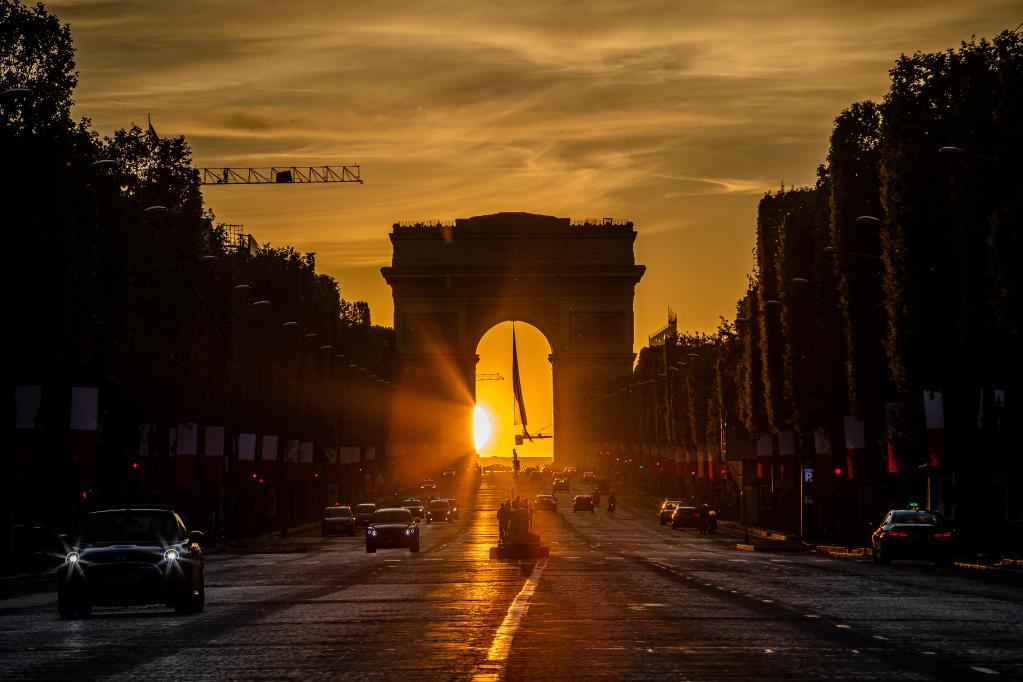 巴黎：日落凱旋門