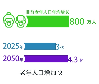 中国老年人口现状_中国老年人口统计图表(3)