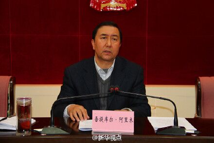 新疆和田地区人大工委主任吾提库尔阿里木接受调查