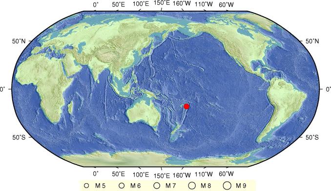 据中国地震台网测定,北京时间在汤加群岛)发生6.