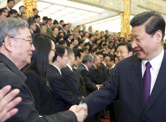 习近平会见全国友协第十届全国理事会会议与会代表