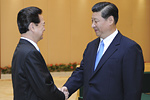 习近平会见越南总理阮晋勇