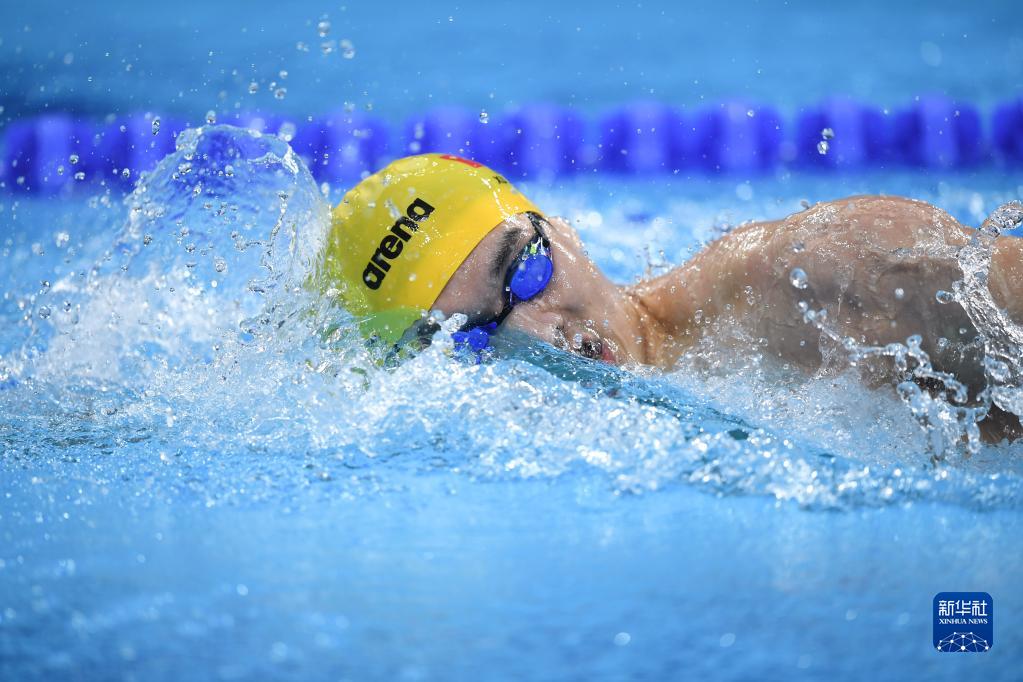 全运会-游泳男子4x200米自由泳接力决赛:联合队获得冠军