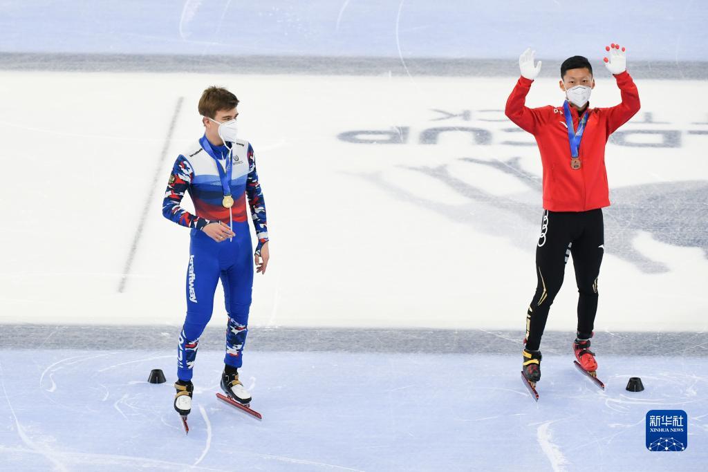 短道速滑世界杯北京站男子1500米:俄罗斯选手夺冠