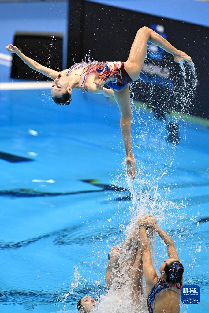 游泳世锦赛：花样游泳——集体技术自选：中国队获得第七名-新华网