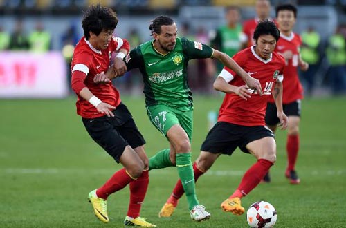 中超：国安0-0建业获联赛第二 建业保级