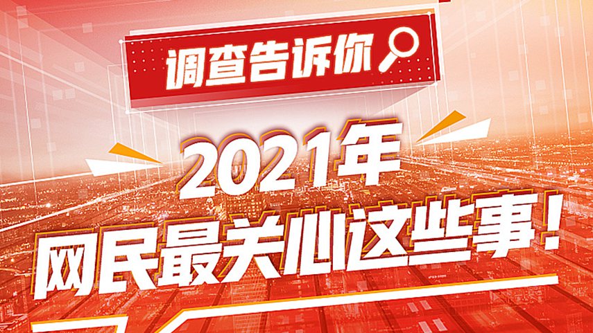 调查告诉你丨2021年，网民最关心这些事！