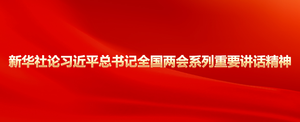 新华社论习近平总书记全国两会系列重要讲话精神