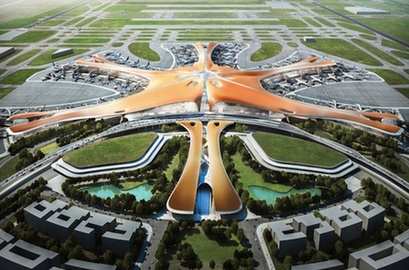 北京新机场设计方案公布 俯瞰像海星