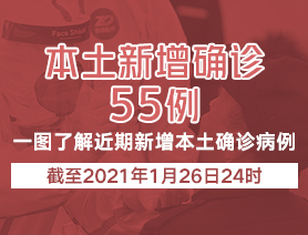 新增本土确诊病例55例 一图了解近期新增本土确诊病例