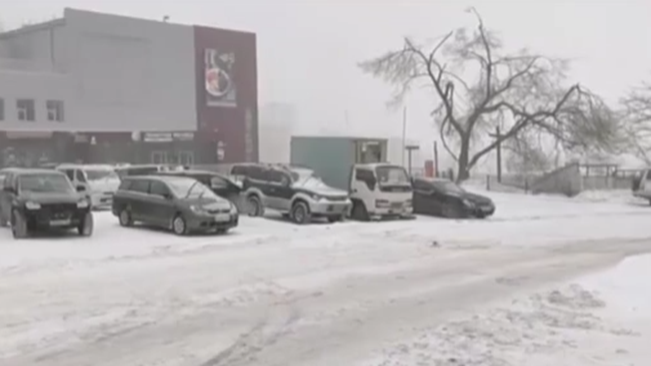 俄羅斯遠東地區遭遇暴風雪襲擊