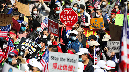 美國：多地繼續舉行“反仇視亞裔”集會