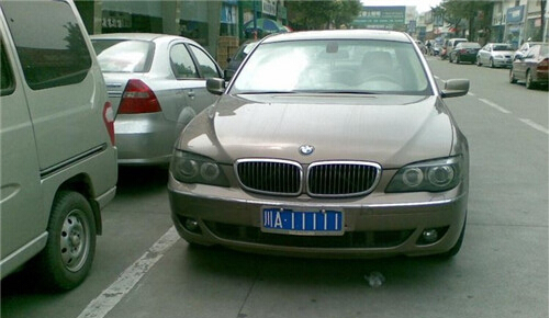 美国街头现“川A11111”牌照车 调查竟是被封号牌(图)