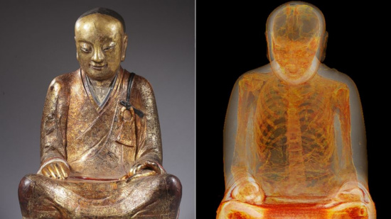 千年佛像内藏宋朝高僧“金身”:骨骼完整(图)