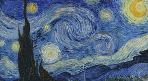 资料图:著名荷兰画家梵高的名作《星夜》(The Starry Night)。出奇得相似。
