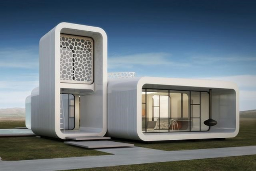 资料图片: 3D打印房屋。