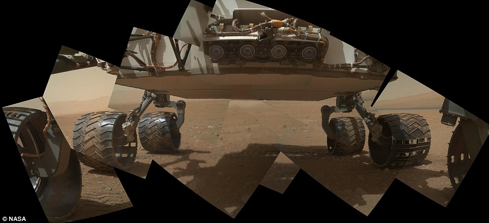 好奇号火星探测器首发低角度自拍高清组图