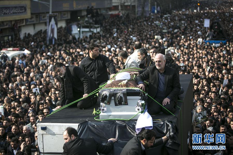（国际）（1）伊朗：送别前总统拉夫桑贾尼