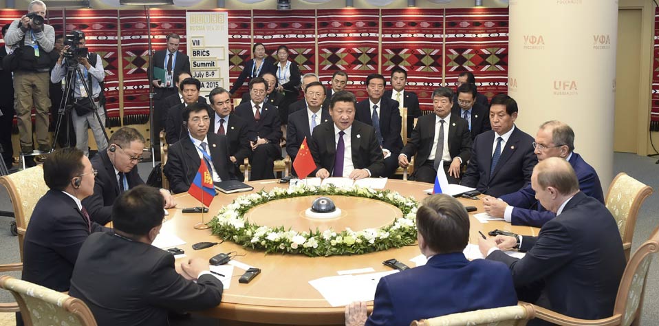 习近平出席中俄蒙三国元首第二次会晤
