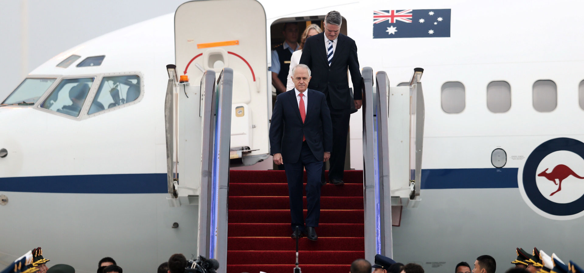 澳大利亚总理特恩布尔抵达杭州