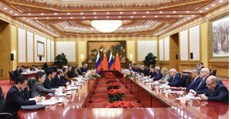 张德江与俄罗斯国家杜马主席纳雷什金举行会谈