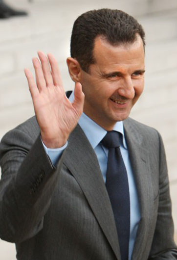 阿薩德對普京"力挺"敘政府表謝意