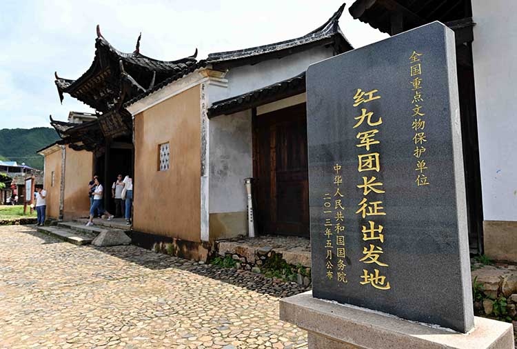 6月11日,记者参观福建龙岩长汀县中复村的观寿公祠(松毛岭保卫战总